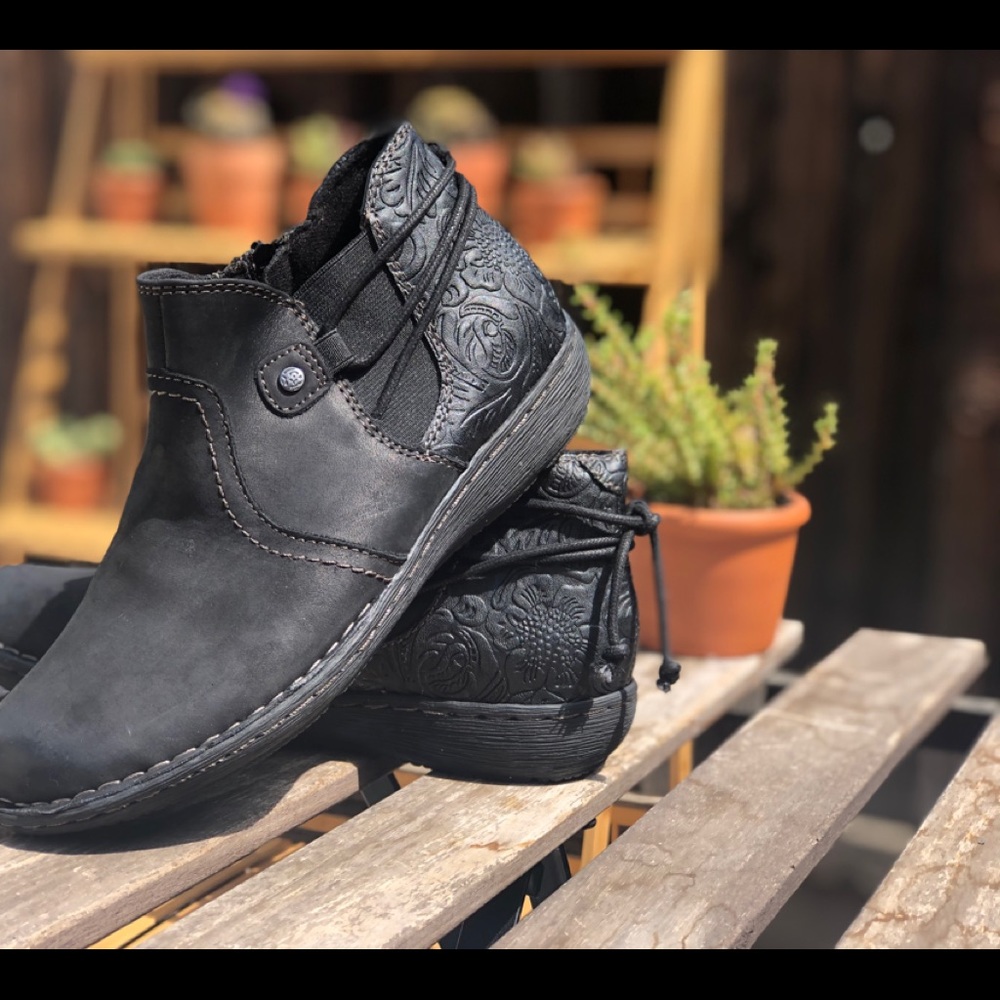 Earth Origin Black Ankle Boots